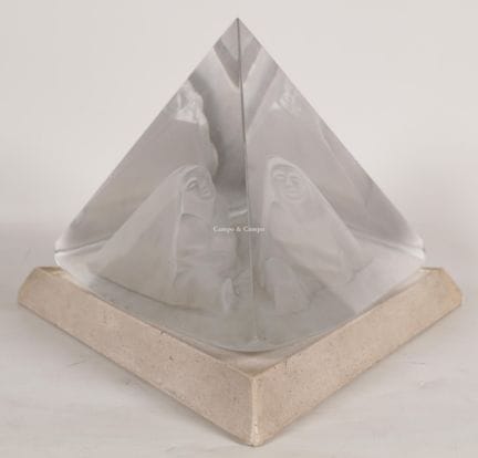 VAN LOO BERT 1946–2016  –  „The pawn“  Glasobjekt 