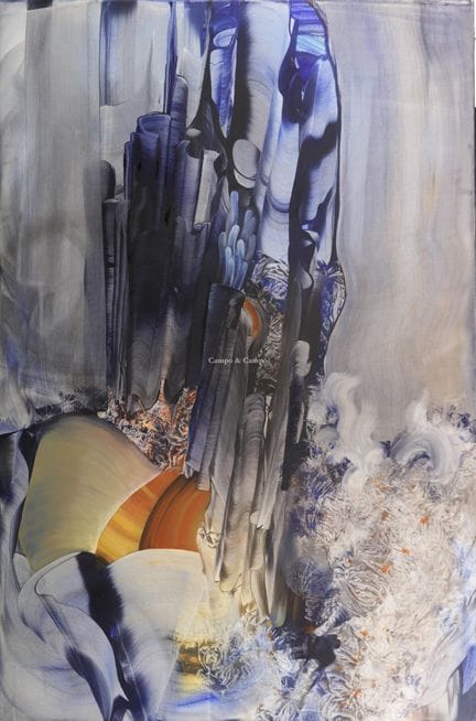 URAZOVA ANNA 1987  -  Mar abstracto  Óleo sobre li