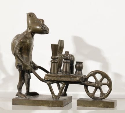 CLAERHOUT JEF 1937-2002  -  Homme à la brouette  B