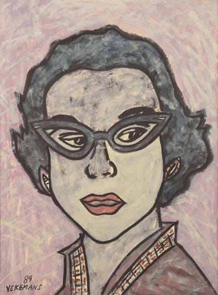 VEKEMANS BRUNO 1952-2019  -  Mujer con gafas de ma