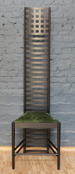 -  'Hill House Chair', conçue par Charles Mackinto