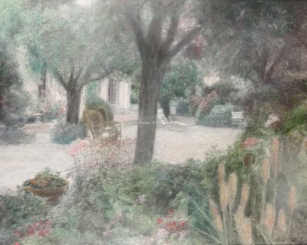 BEKAERT PIET 1939-2000  -  Au jardin  Olie op doek