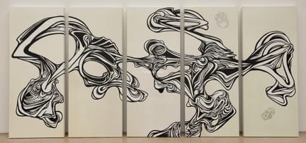 MOERMAN JEAN-LUC 1967  -  Senza titolo  Olio su al