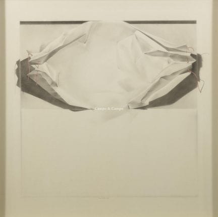 杜夏托·雨果 1938  -  作品  纸本画作，装裱于木板上。Dessin sur papier 