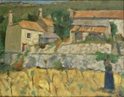 PRICA ZLATKO 1916-2002  -  Paisaje  Óleo sobre lie