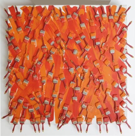ARMAN FERNANDEZ 1928-2005  -  "Roter Struktur"  Te