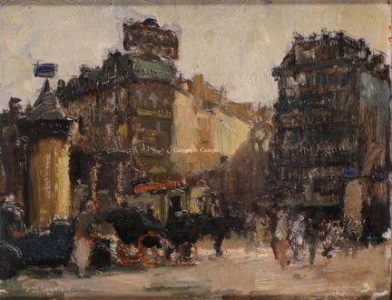 LOGELAIN HENRI 1889-1968  -  Paisaje urbano de Bru