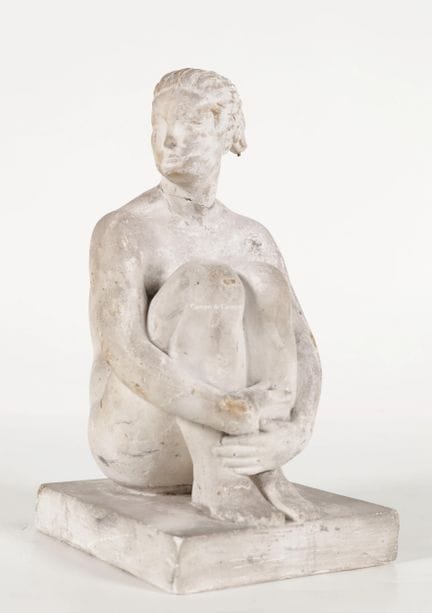 KREITZ WILLY 1903-1982  -  Seated Woman  Plaster. 