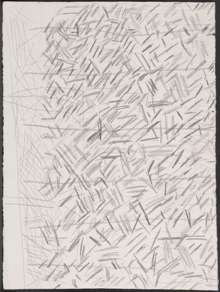 德·凯泽·拉乌尔 1930-2012  -  《甘佩拉雷——冬季修正》  纸上铅笔画。Crayon 