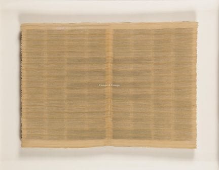 丹麦 1950  -  《死字》  横向裁切的敞开式杂志。 横向裁切的开放式杂志  背面附有艺术家标