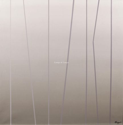 BOGAERTS GASTON 1921-2022  -  "Grey lines"  Olio s