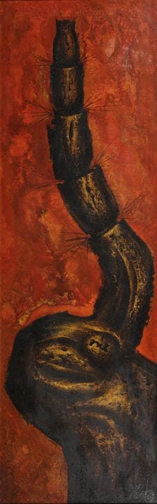 LANDUYT OCTAVE (1922-2024)《生命之力 5》 木板油画（1960年） 120