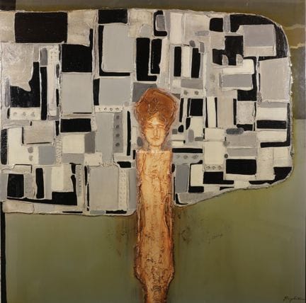 TREMBLAY SYLVAIN 1966  -  "Dame picturale"  Tecnic