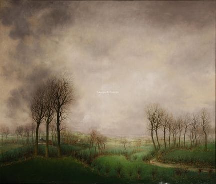 PIRON LEO 1899-1962  -  Paisaje  Óleo sobre lienzo