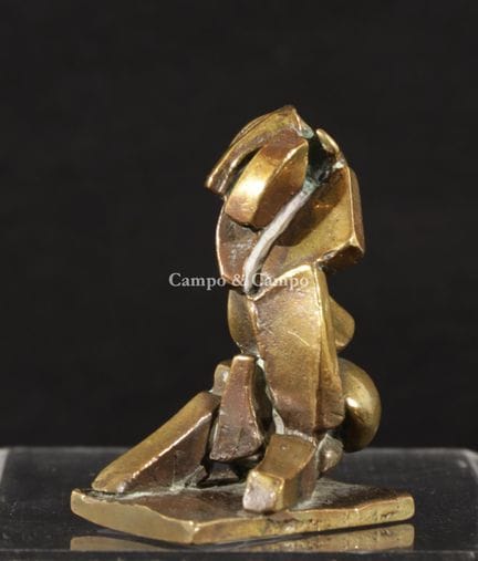 POOT RIK 1924-2006  -  Figure assise  Brons. Bronz