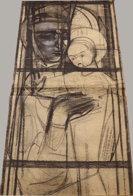 HENDRICKX JOS 1906-1971  -  Studio per una vetrata