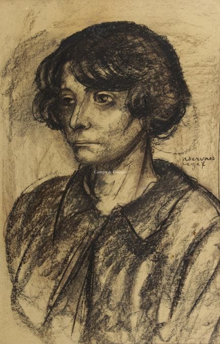 SERVAES ALBERT 1883-1966  -  Ritratto di donna  Di