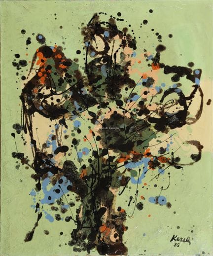 KERELS HENRI 1896-1956  -  Abstracción  Óleo sobre