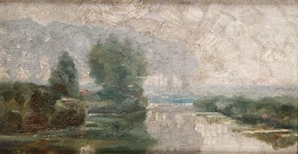 SCONOSCIUTO - INCONNU   -  Paesaggio impressionist