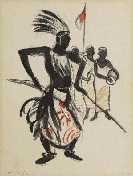 SOMERS FRANCINE 1923  -  Ballerina africana  Acque