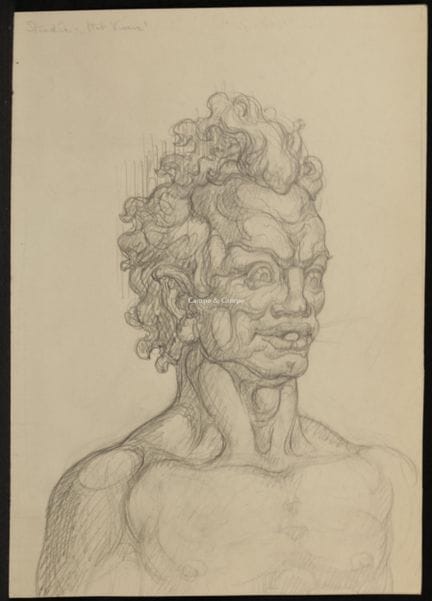 VAN DOOREN EDMOND 1895-1965  -  "Il fuoco" Studio 