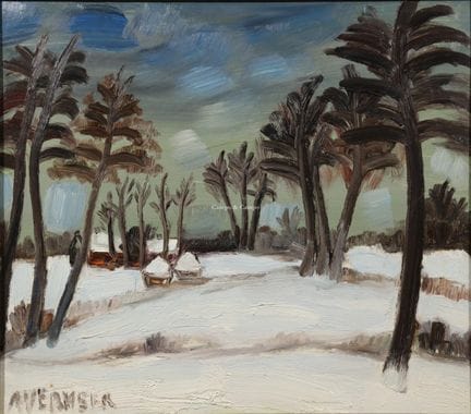 VERMEIR ALFONS 1905-1994  -  Paesaggio innevato  O