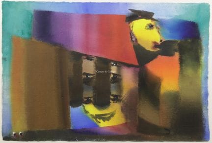 ATILA EDE KAROLY 1931-1987  -  Aquarel op papier. 