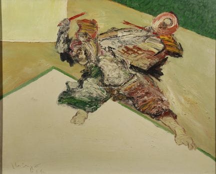 THEYS YVAN 1936-2005  -  Guerrero  Óleo sobre lien
