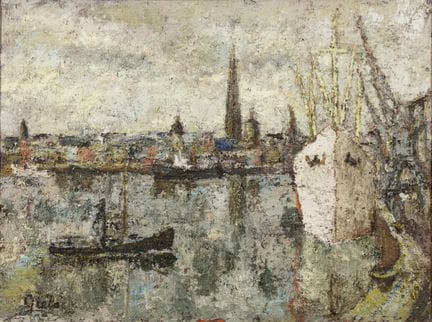 GIELS LUDO 1931  -  Vista de la rada de Amberes  Ó
