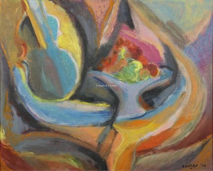 GOEZU ANDRÉ 1939  -  Naturaleza muerta abstracta  