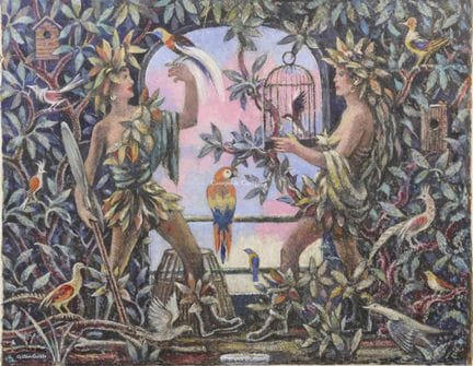 COLFS PETER 1906-1983  -  Splendeur aviaire  Paste