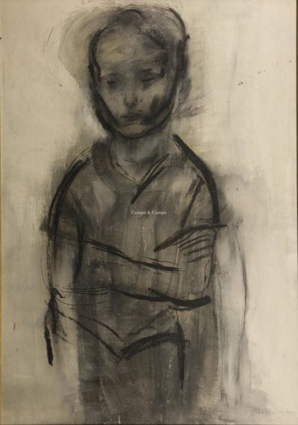 HENDRICKX JOS 1906-1971  -  Niño  Lavis  Firmado c