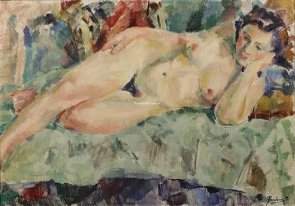 BOSSELAERS LEO 1933-2026  -  Mujer desnuda recosta