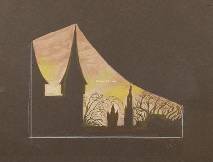 DAGRADI CHRIS 1954  -  Gouache op papier. Gouache 