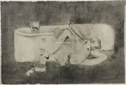 ROLET CHRISTIAN 1945  -  Figura distesa accanto al