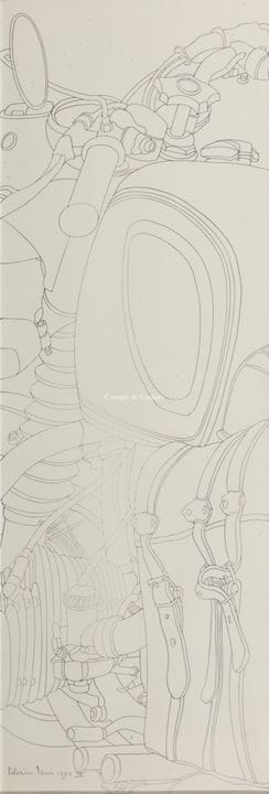 DENIS ALAIN 1947  -  Tekening op papier. Dessin su