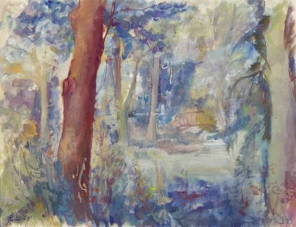 BOSSELAERS LEO 1933-2026  -  Vue sur un parc  Goua