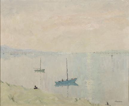 CHARDON GERMAINE 1910-1999  -  Marine méditerranée