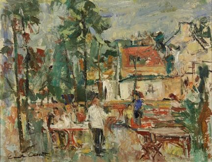 ALBERT ERNEST 1900-1976  -  Sur la terrasse  Unali