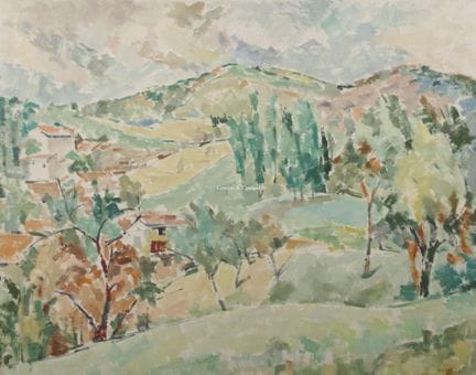 ALBERT ERNEST 1900-1976  -  Paysage méditerranéen 