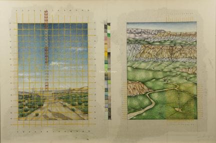 范·赫克·弗兰克 1977  -  《构图》  纸本彩色素描。Dessin et couleur  