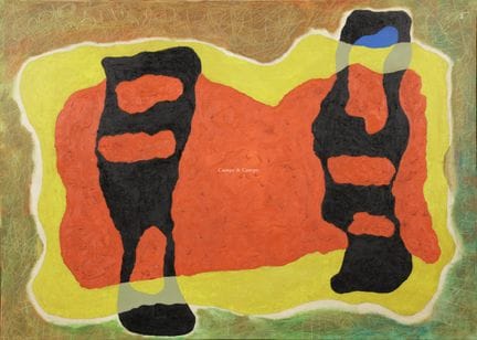 PIOTR A. XX  -  Composición abstracta  Óleo sobre 