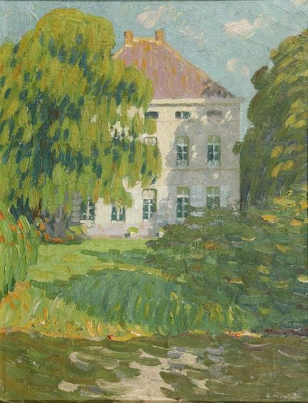 MONTOBIO GUILLAUME 1883-1962  -  «La casa rosa»  Ó