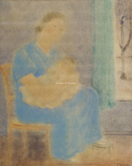 SCHIRREN FERDINAND 1872-1944  -  Maternidad  Paste