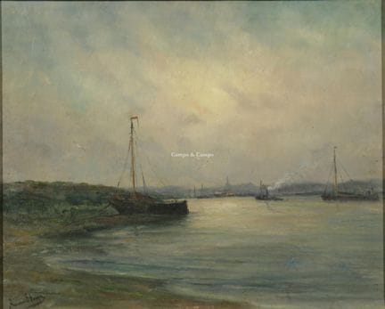 STEPPE ROMAIN 1859-1927  -  Vista del Escalda  Óle