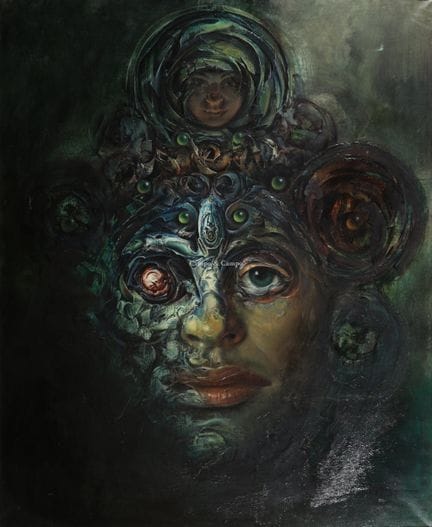VAN BELLEGHEM ROGER 1922–2002  -  Mysterious Face 