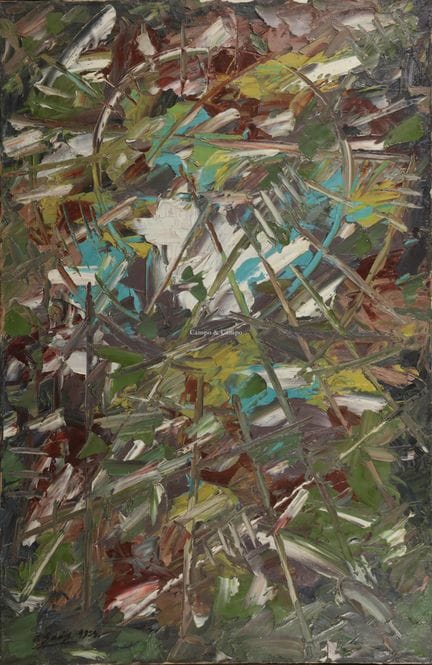 SOOS JOSKA 1921-2008  -  Composición abstracta  Ól