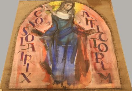 HENDRICKX JOS 1906-1971  -  Madonna a colori  Tecn