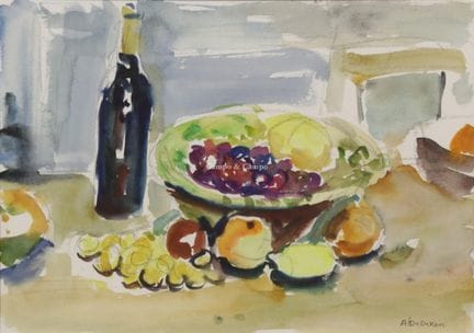 DE DEKEN ALBERT 1915-2003  -  Nature morte aux fle