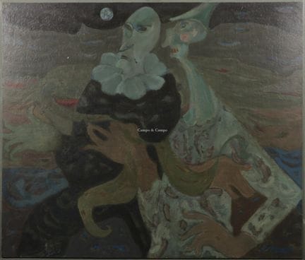 SOMERS  XX  -  Dos figuras de ensueño  Óleo sobre 